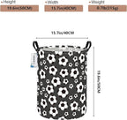 Round Foldable Kids' Football Laundry Hamper Multi Use Laundry Basket Soccer - Image 2
