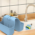 Sponge Holder for Kitchen Sink, Silicone Sink Saddle Caddy Organizer Rack by OKeanu
