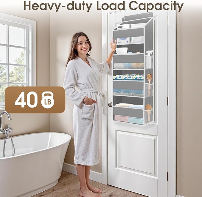 1 Pack Over The Door Organizer, Hanging Storage Organizer - Image 5