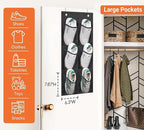 KIMBORA 2 Packs Narrow Over the Door/Wall Shoe Organizer, Small Hanging Shoe - Image 3