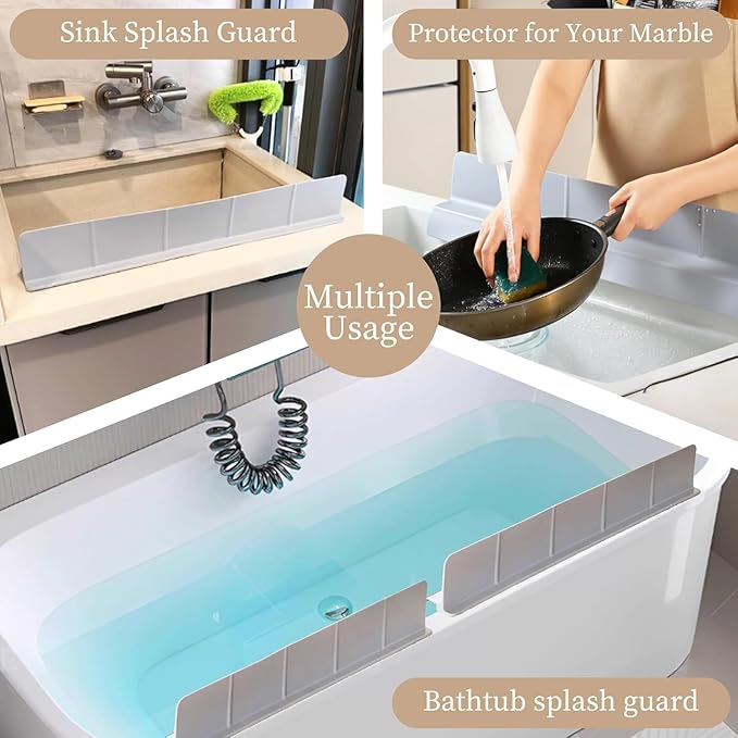 23" Ultra Silicone Sink Splash Guard Released in 2025/Dec, Self-Draining Water - Image 9