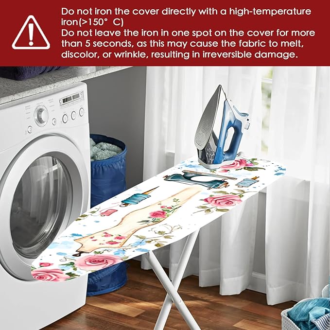 Nuxovilar Sewing Mannequin & Floral Pattern Ironing Board Cover, 15×54 inch - Image 6