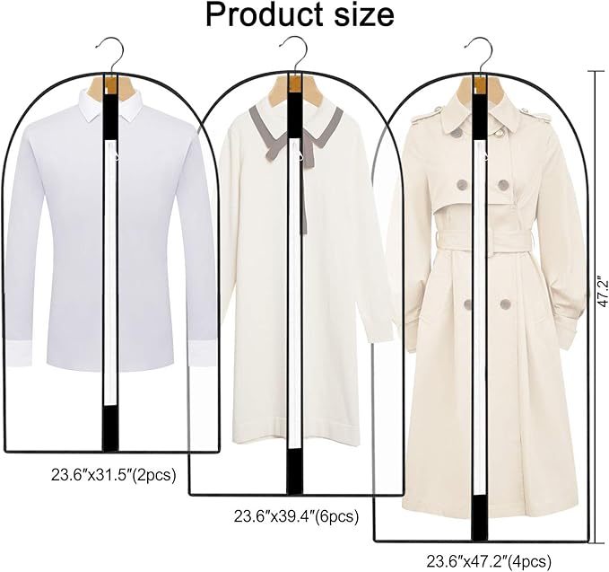 Pwsap 12 Pack Breathable Clothes Covers - Image 5