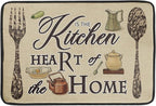 Giwawa Dish Drying Mat The Kitchen is The Heart of The Home, 18x24 inch Large by Giwawa