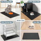 Rnivvi Coffee Mat, Hide Stain Rubber Backed Absorbent Dish Drying Pad - Image 7
