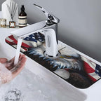 American Eagle Flag Kitchen sink faucet pad, strong water absorption, anti slip - Image 7