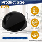 Self Adhesive Door Stoppers, Stainless Steel No Drill Rubber Floor Door Stop - Image 2