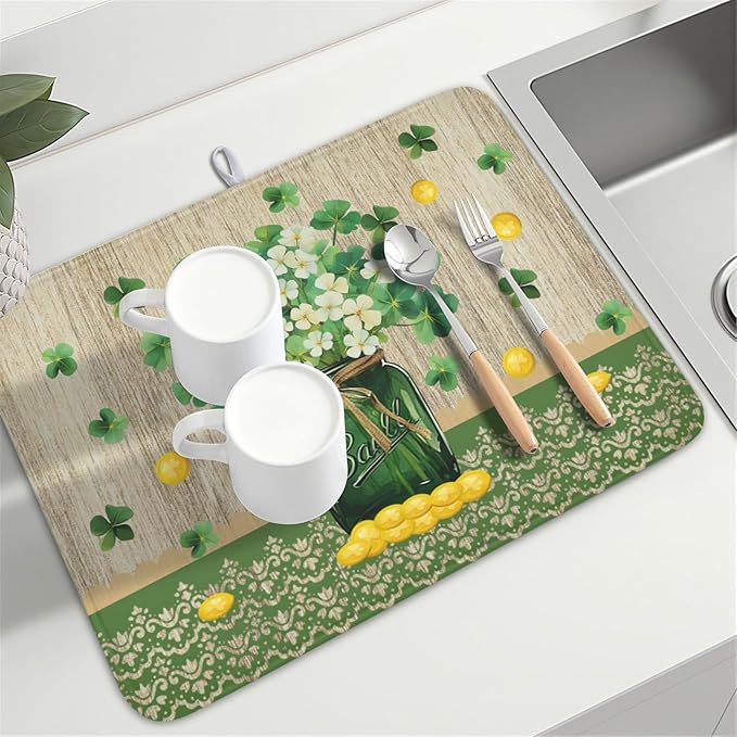 St Patricks Day Dish Drying Mat - Image 8