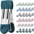 Clothes Pins Heavy Duty 30 Pack, 2.17 Inch Metal Chip Clips, Clothespins by CowdroBrand