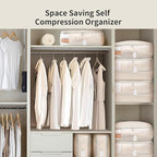 DIMJ Comforter Storage Bag - 110L Large Capacity Ultra Space Saving Self - Image 7