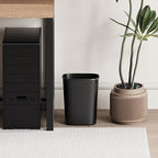 CEROELDA Small Bathroom Trash Can, 2.6 Gallon Slim Mini Garbage Can Small Trash - Image 4