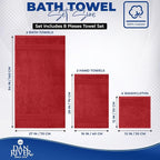 DAN RIVER 8 PC Luxury Bath Towels - Image 2