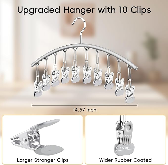 TomCare 2 Pack Tank Top Hanger and 2 Pack Leggings Organizers Space Saving - Image 6