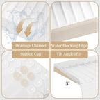 Sink Edge Protector with Suction Cup, Silicone Sink Splash Guard - Image 4