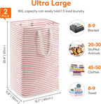 Lifewit 2 Pack Laundry Hamper Large Collapsible Laundry Baskets, Freestanding - Image 4