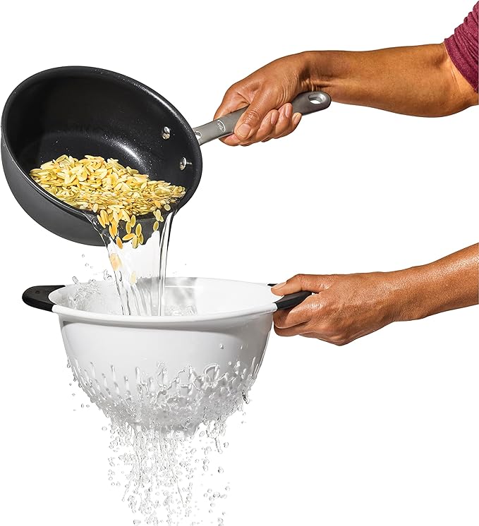 OXO Good Grips 3 QT Plastic Colander - Image 4