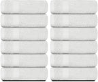 White Classic Luxury Cotton Washcloths 13x13 Inch - Image 2