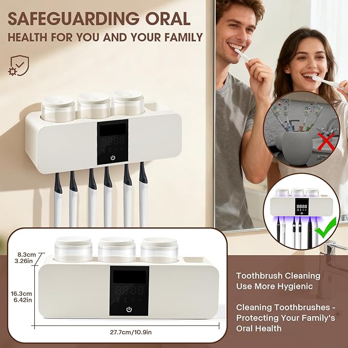 3 in 1 Toothbrush Cleaner Holders - Image 7
