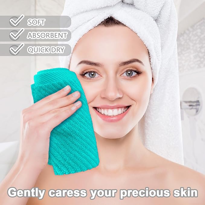 Turquoise Washcloths - Image 4