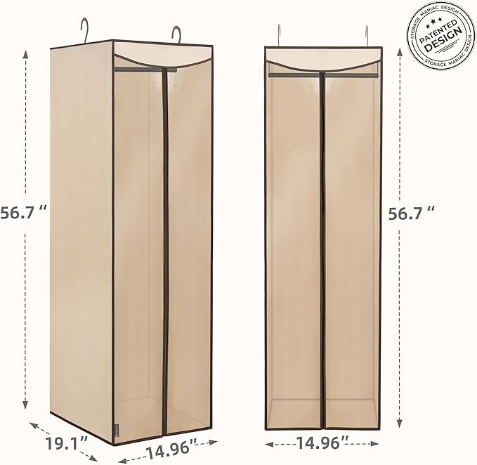 STORAGE MANIAC 2-Pack Hanging Garment Bag Zipper Cover - Image 3