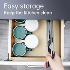 Tomorotec Foldable Stainless Steel Triangle Roll-Up Dish Drying Rack - Image 6