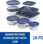 Anchor Hocking 16 Piece Glass Storage Containers - Image 2