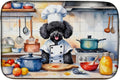 Caroline's Treasures DAC6303DDM Black Poodle The Chef Dish Drying Mat Absorbent by CarolinesTreasures