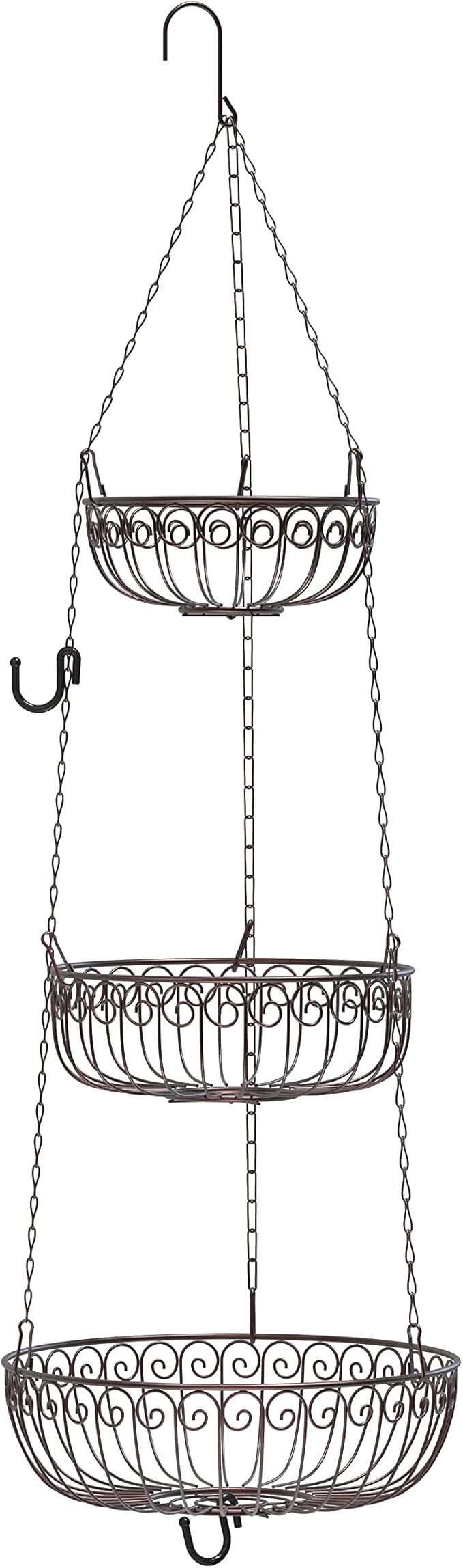 Simple Houseware 3-Tier Fruit Hanging Basket - Image 7