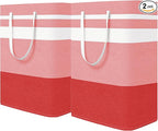 2-Pack Foldable Laundry Basket, Large Laundry Baskets by Kewjug
