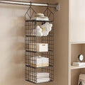 Hanging Closet Organizer, Carbon Steel 5-Shelf Hanging Storage, Collapsible by YAGIZAAI