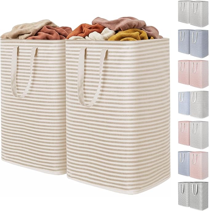 Lifewit 2 Pack Laundry Hamper Large Collapsible Laundry Baskets, Freestanding by Lifewit