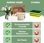 Aheroi Natural Dish Sponge, Compostable Eco Friendly Sponges, Organic Cleaning - Image 4