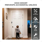 6Pack Home Security Door Reinforcement Lock, Childproof Safety Door Lock Latch - Image 4