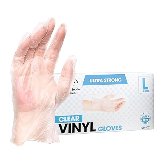ForPro Disposable Vinyl Gloves, Industrial Grade, Powder-Free, Latex-Free - Image 2