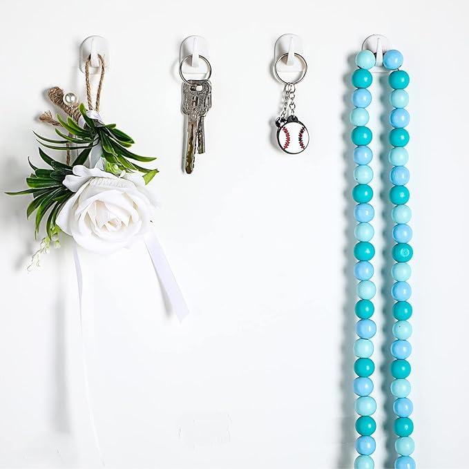 Queekay 30 Pieces Adhesive Wall Hooks - Image 6