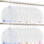 Foraineam 20 Pack Shoulder Covers Clothes Suit Protectors Breathable Garment - Image 6