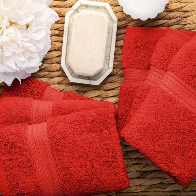 Superior Solid Egyptian Cotton Face Towel Set - Image 8