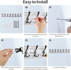 Coat Rack Wall Mount, Wooden Heavy Duty Coat Rack - Image 7