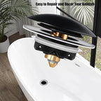 Bathtub Drain Stopper, Pop Up Tub Stopper and Cover, Bottom - Image 6