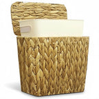Yatmung Wicker Trash Can Small Bathroom Trash Can by Yatmung