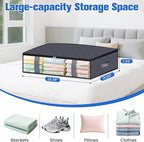 Under Bed Storage Containers, 6 Pack Blanket Storage Bags, Collapsible Storage - Image 2