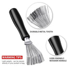 Boao 2 Pieces Hair Brush Cleaning Tool Comb Cleaner Brush Mini Comb Cleaning - Image 3