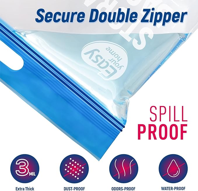 20PCS 5 Gallon Zipper Lock Plastic Bags - Image 4