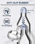 YASONIC Shower Caddy Hanging, Never Rust Shower Organizer Hanging, Aluminum - Image 6