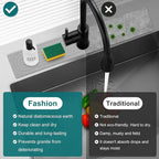 Stone Faucet Mat for Kitchen Bathroom Sink Diatomite Quick Dry Around Faucet - Image 7