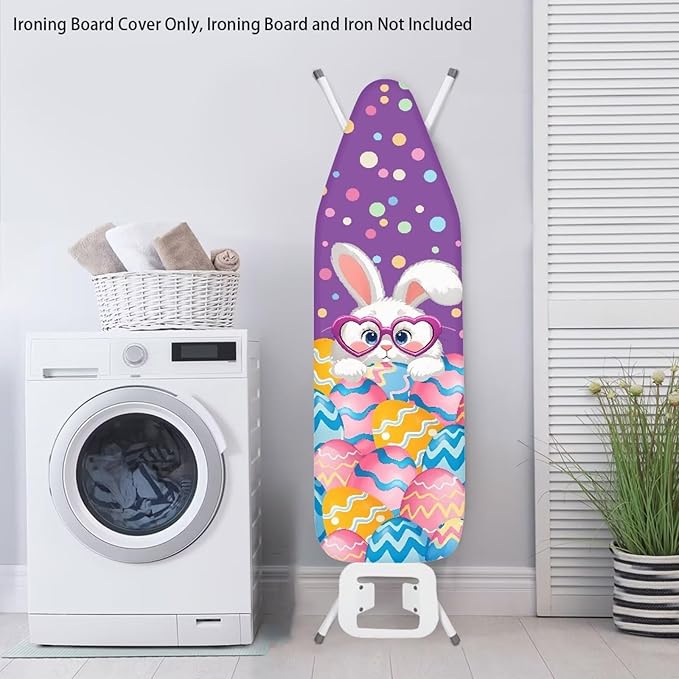 Easter Bunny and Eggs Ironing Board Cover Replacement Iron Board Cover Easter - Image 3