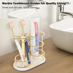 HarJue Toothbrush Holder Stand for Bathroom, Metal Toothbrush Organizer - Image 8