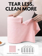 Fantasticlean Microfiber Cleaning Cloth Roll -675 Pack, Tear Away Microfiber - Image 2