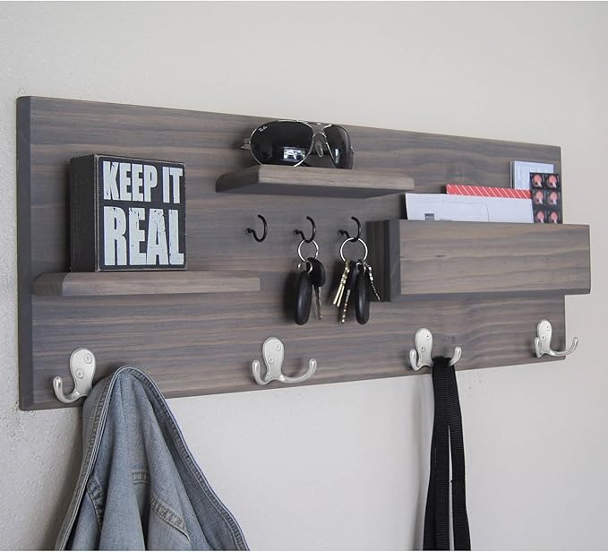 34 Pack Coat Hooks, Heavy Duty Double Prong Coat Hooks Wall Mounted - Image 7