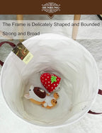 HUNRUNG Laundry Hamper, Large Canvas Fabric Lightweight Storage Basket Toy - Image 7